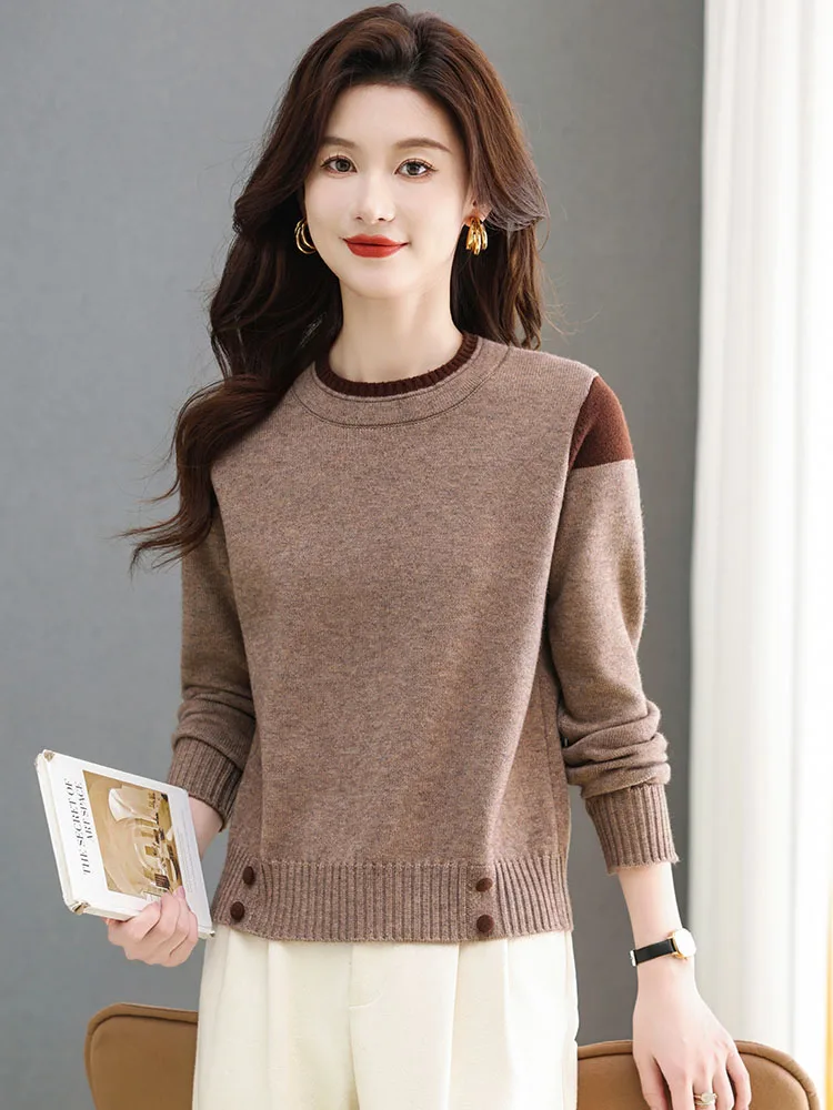 Укороченный свитер Erdos Ci женский осенне-зимний укороченный для маленьких мам с