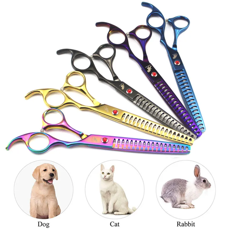 

Ножницы для стрижки домашних питомцев, профессиональные 7 дюймов Японские Стальные Ножницы Для рыбьей кости и собак