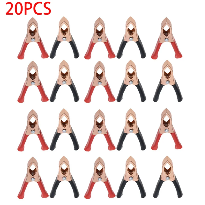 

2/10/20pcs 75mm Car Alligator Clips Connector Battery Clamps Crocodile Clip Battery Test Lead Clips Alligator Clips Connector