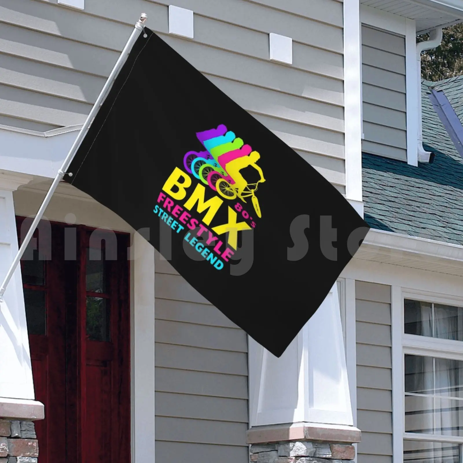 Bmx 80 в стиле Фристайл-стрит легенда ретро винтаж 1980-х годов флаг для велосипеда