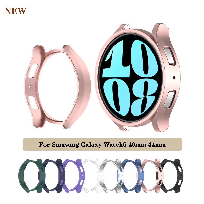 

Чехол из закаленного стекла и поликарбоната для Samsung Galaxy Watch 6 44 мм 40 мм, защитный чехол-бампер, аксессуары для Galaxy Watch 6