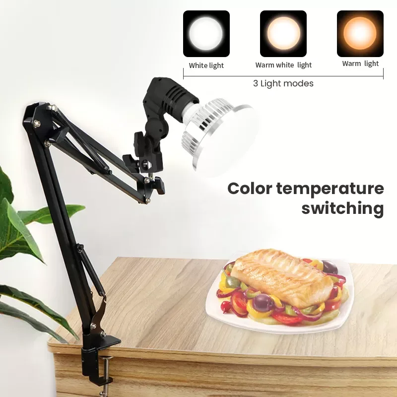 

E27 155W Dimmable LED Light Bulb Video Ring Lamp with Stand Photography Lighting Photo Studio Daylight Bulb Softbox Equipment