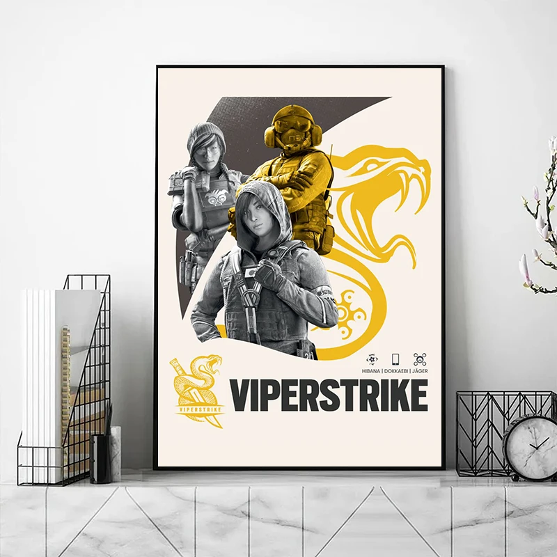 Популярные постеры для видеоигр Шесть осад игровые персонажи принты печать на