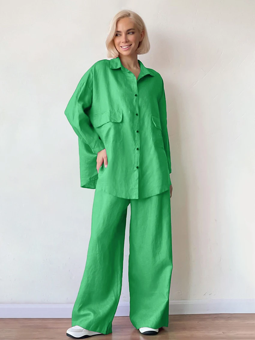 Женская хлопковая Ночная сорочка Marthaqiqi пижама с длинным рукавом и отложным