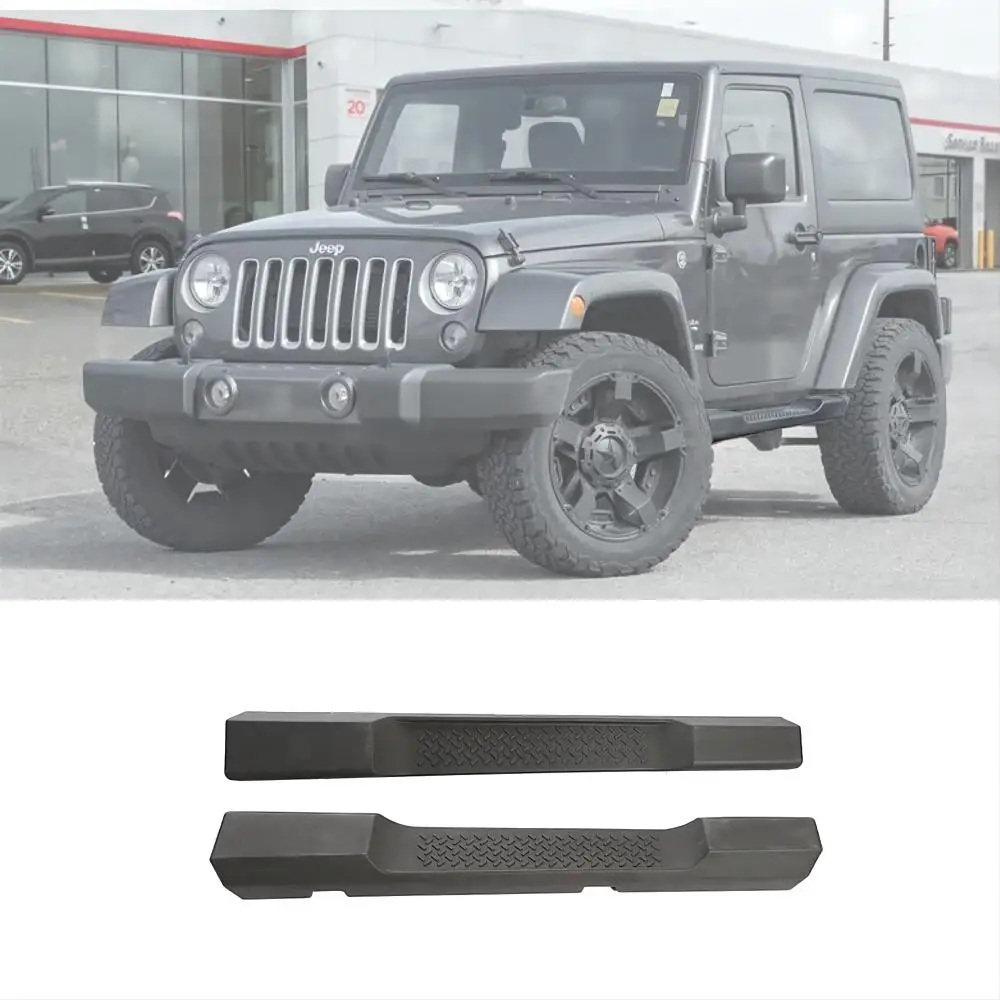 

2 Door Textured Black ABS Side Step Nerf Bars Running Boards for Jeep Wrangler JK 2007-2018