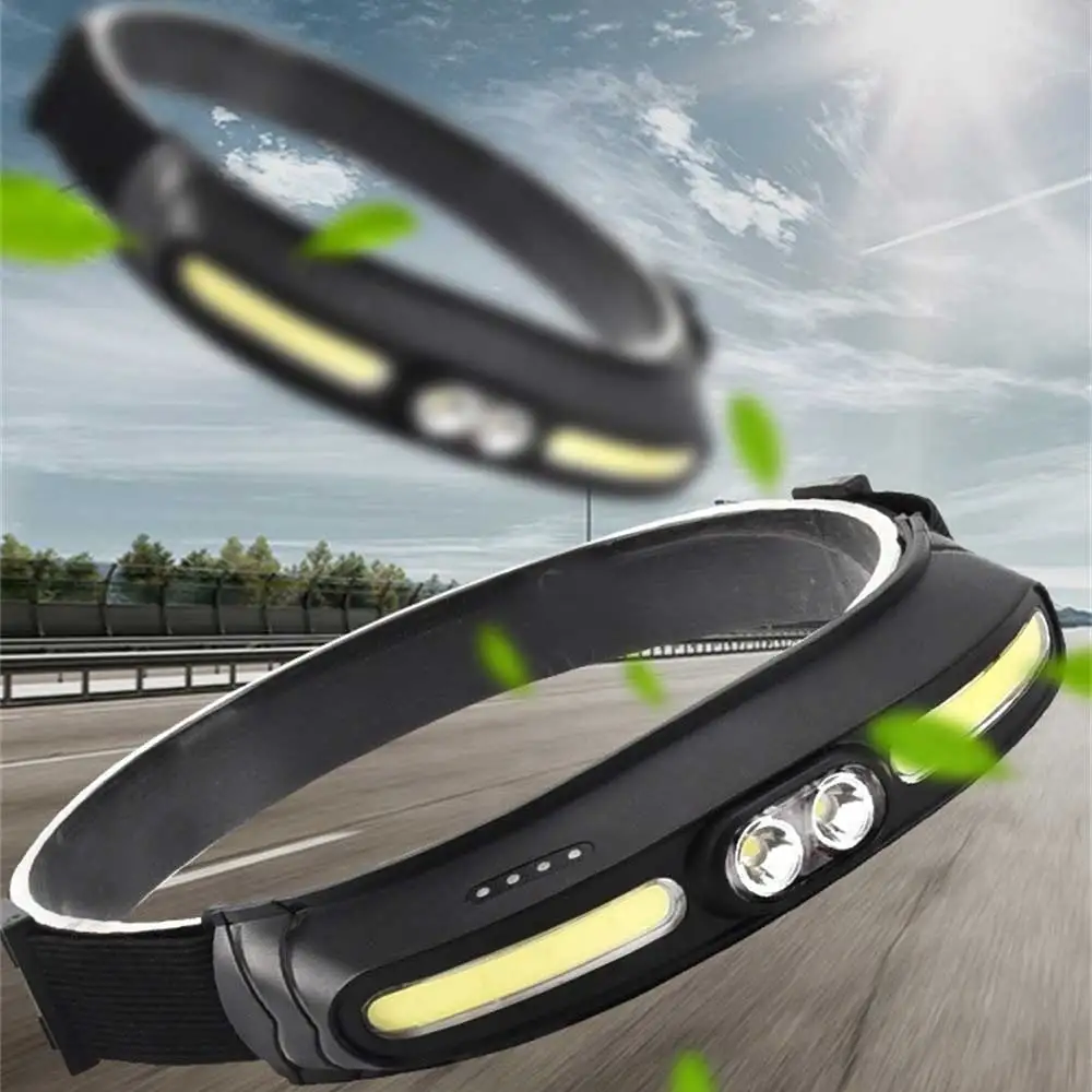 

Searchlight Fourth Gear Dimming Dual Light Source Cob Lighting Outdoor Night Running Headlight Led Head Head Flashlight Mountain