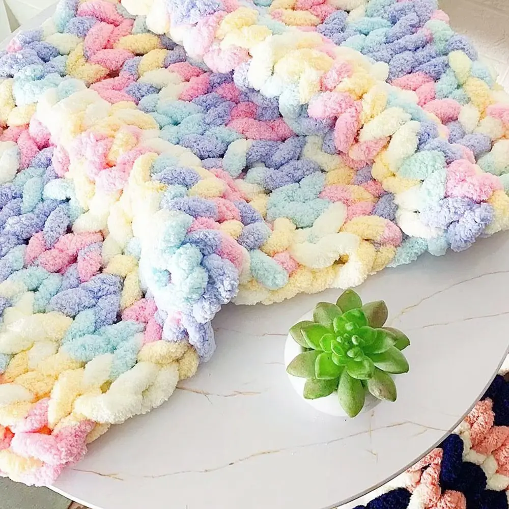 Красочная пряжа Sinele для вязания и крючком. Толстый мягкий