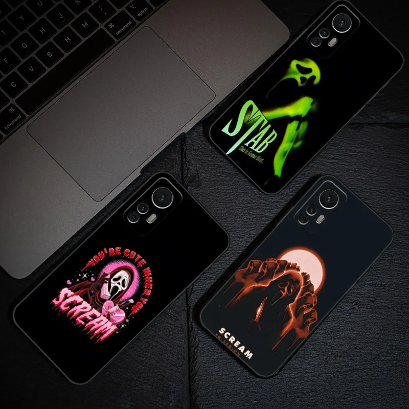 

Ghost Face Scream Horror Phone Case For Xiaomi 13 12 11 11T 9 8 9T 9SE 11i Lite Ultra Note10 Poco F3 M4 M3 X4 GT Pro Back Cover