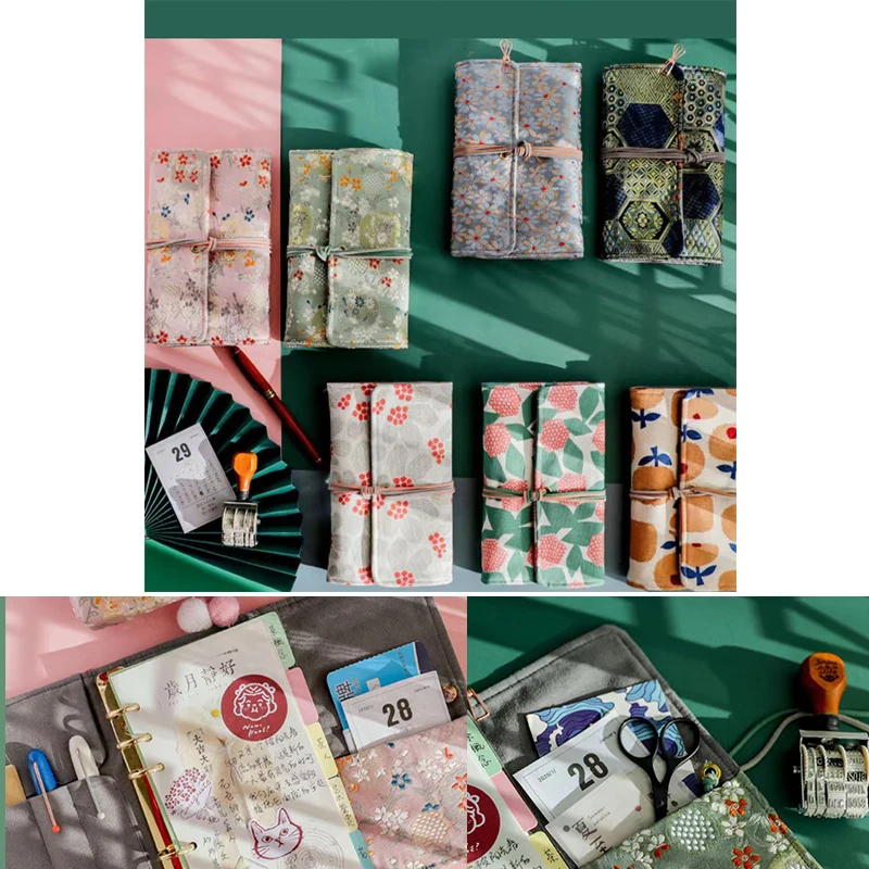 

A6 DIY ручная книга, кожа, бархат, свободная вышивка листьев, милая ручная книга для девочек, простой стиль, оригинал