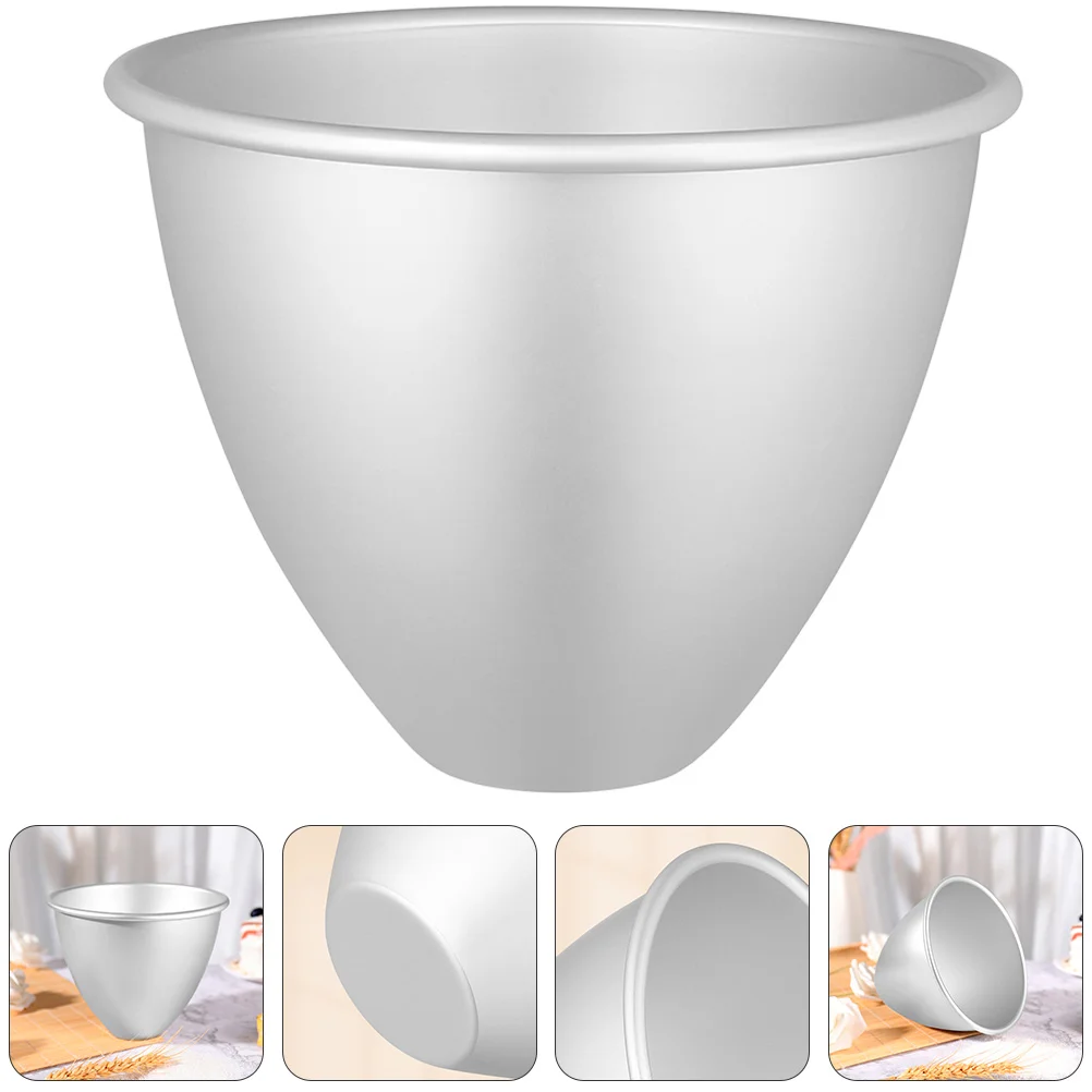 

2pcs Cake Pan Mold 4 Inch Non- Deep Aluminum Alloy Cone Shaped Cake Tin For Wedding Birthday Cake