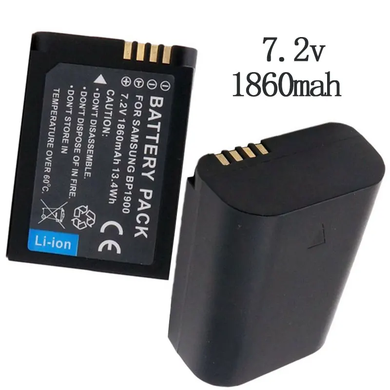 1860 мАч 100% Новый Сменный аккумулятор для камеры Samsung BP1900 BP 1900 NX1 EV-NX1ZZZBZBUS EV-NX1ZZZBMBUS