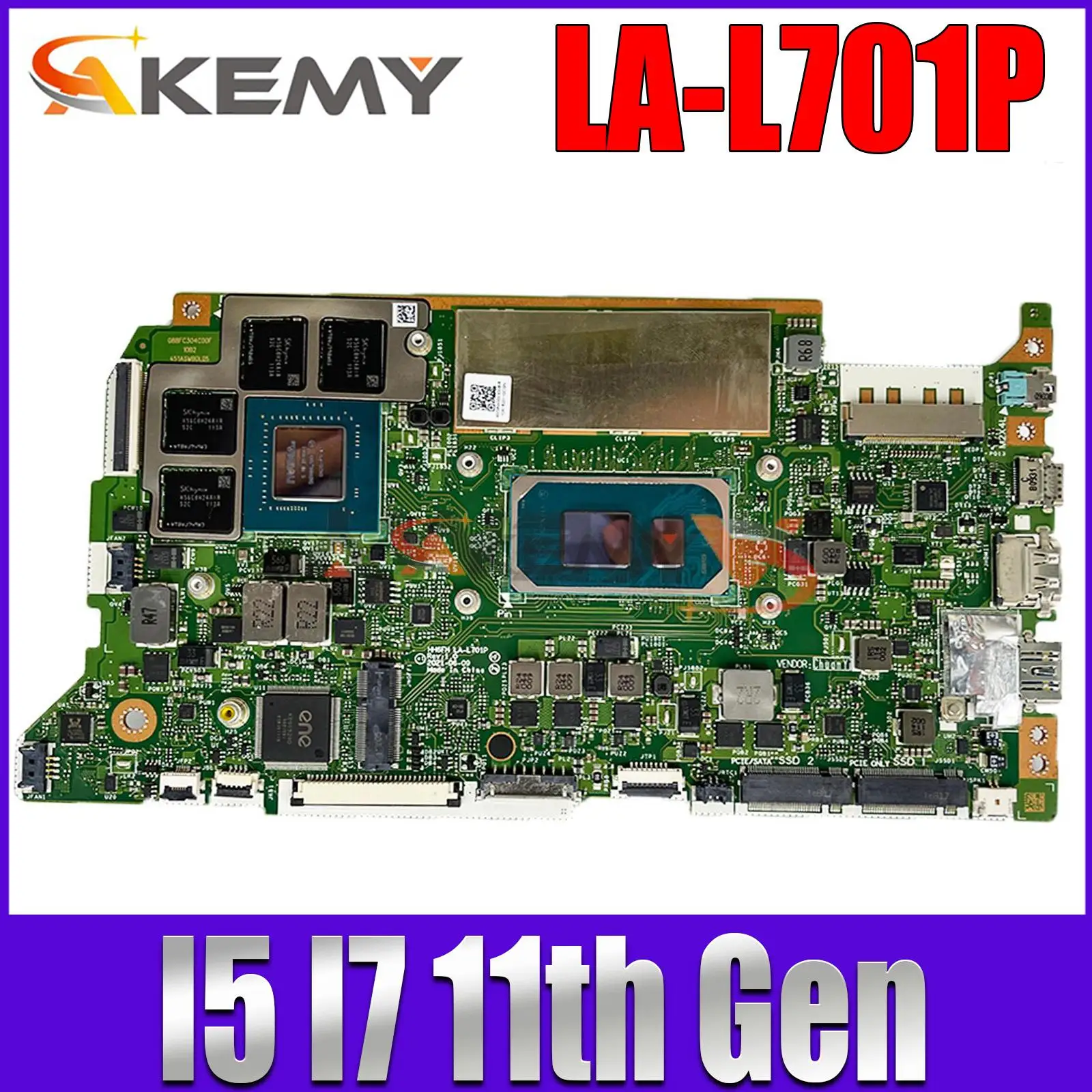 

For Acer Swift SFX16-51G Compal HH6FH LA-L701P Laptop Motherboard with i5 i7 11th Gen CPU Mainboard RTX3050