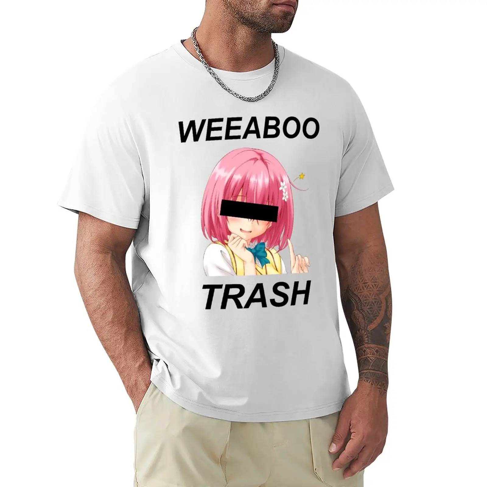 

Футболка weeaboo с изображением мусора, индивидуальные футболки, дизайн вашей собственной графики, футболка, аниме футболка с изображением фруктов ткацкого станка, мужские футболки