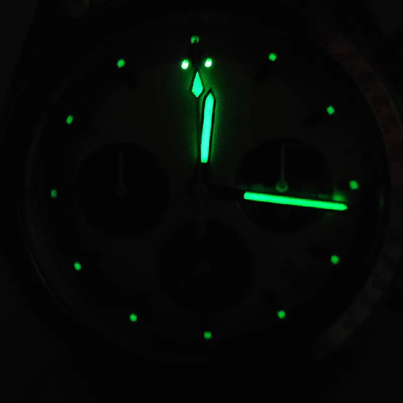 Quartz watch accessories VK63 movement dial black white 32.5MM modified watch face + hand C3 luminous 40mm case VK63 dial