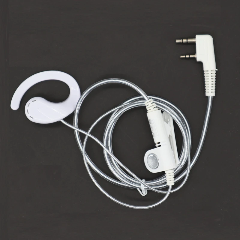 2 Pin Walkie Talkie Headset PTT Micphone Wired Headphones Two Way Ham Radio Earpiece For Kenwood Baofeng BF-888S UV5R ETC