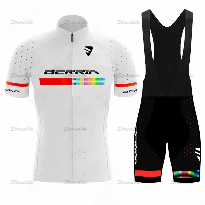 

In Stock BERRIA Team Bike Summer Cycling Clothes Men Short-sleeved Breathable And Quick-drying Road Bike Jersey Mountain Bike S