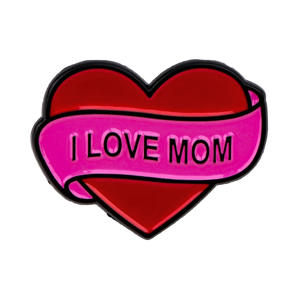Заколка с рисунком Я люблю маму булавки для лацканов рюкзаков эмалированная