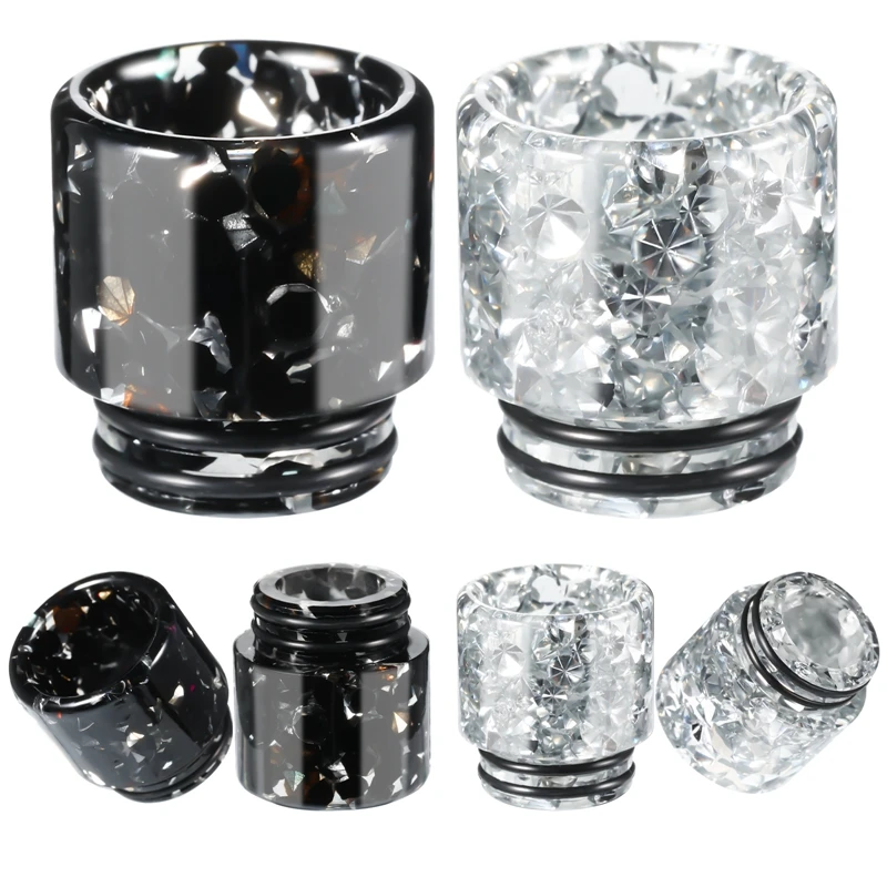 

2 шт. каучуковый 810 Алмазный капельный наконечник сменный разъем Стандартный для льдогенератора кофе мод подходит для v8 Tfv12 бака