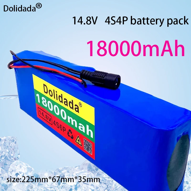 

14.8V/16.8V 18Ah 4S4P UAV Rechargeable Li-ion Battery 18650GA Suitable for Drone Multi-rotor Quadcopter Airplane Boat Car