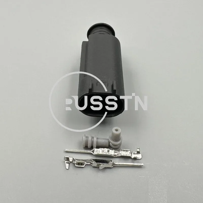 

1 комплект 2-контактного автоматического разъема 1- 967644 -1 розетка для подключения переменного тока в сборе, вилка датчика температуры охлаждающей жидкости двигателя для Buick BMW