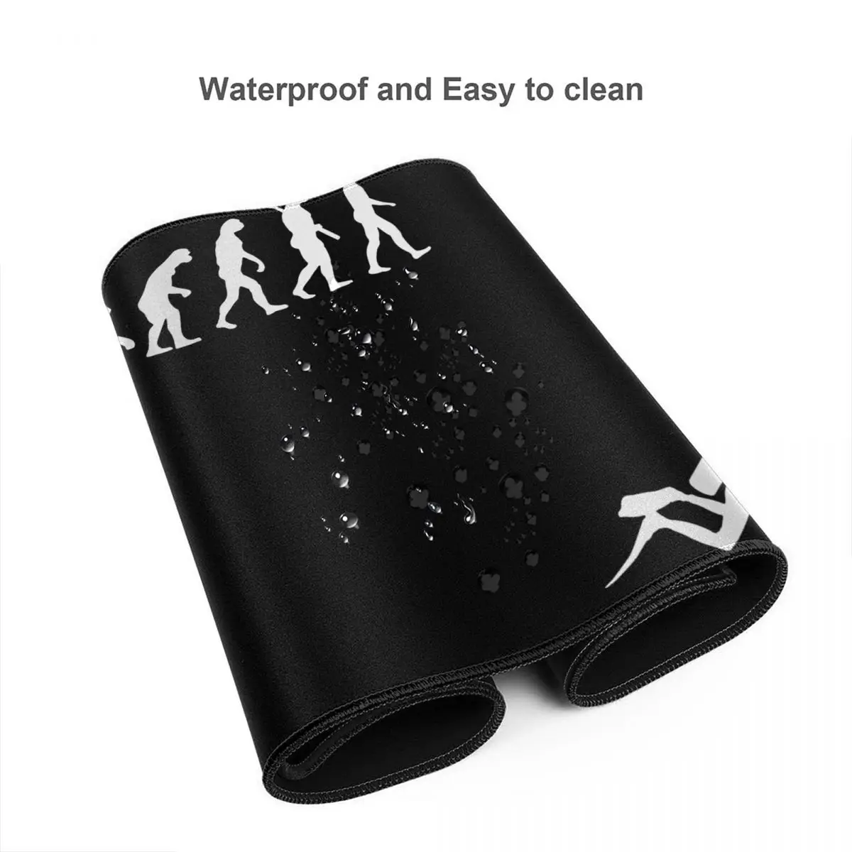 Игровой коврик для мыши с аквалангом Evolution Of Man водонепроницаемый большой