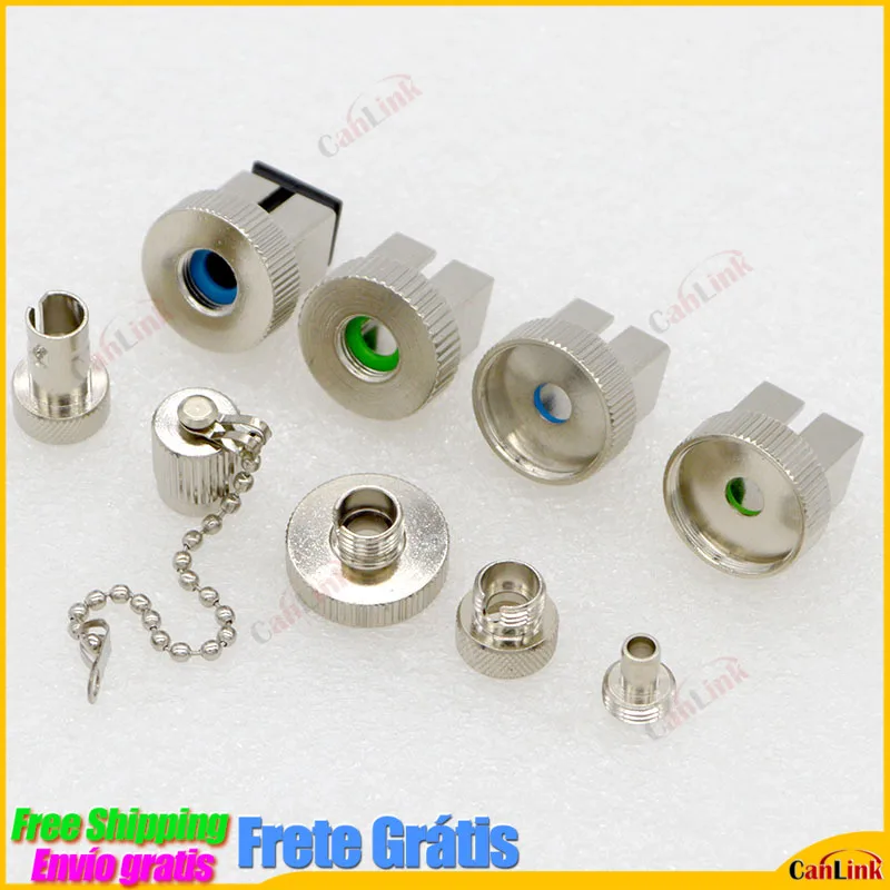 1pcs New Optical Fiber Connector SC/APC UPC Optical Power Meter Conversion Adapter Coupler Flange Red pen Metal Accessories