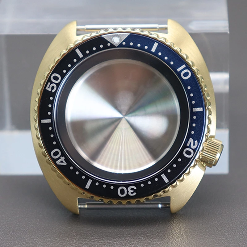 Мужские золотистые часы Φ 45 мм для часов Seiko NH35 NH36 черное главенное кольцо