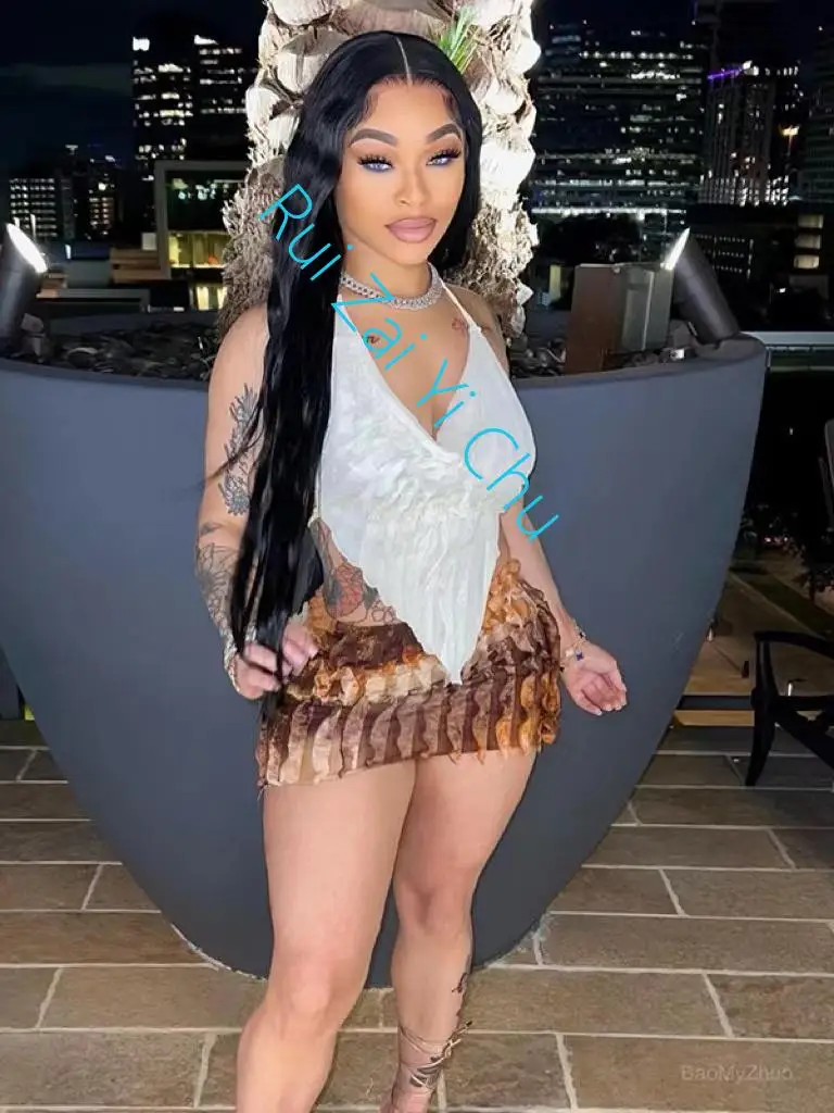 Женский Соблазнительный комплект из 2 предметов прозрачная кофта с низким