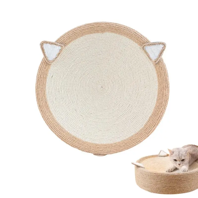 

Cat Scratch Pad Round Cat Sisal Roap Scratcher Lounge Bed Scratchers For Cat Grinding Claws & Protecting Furniture
