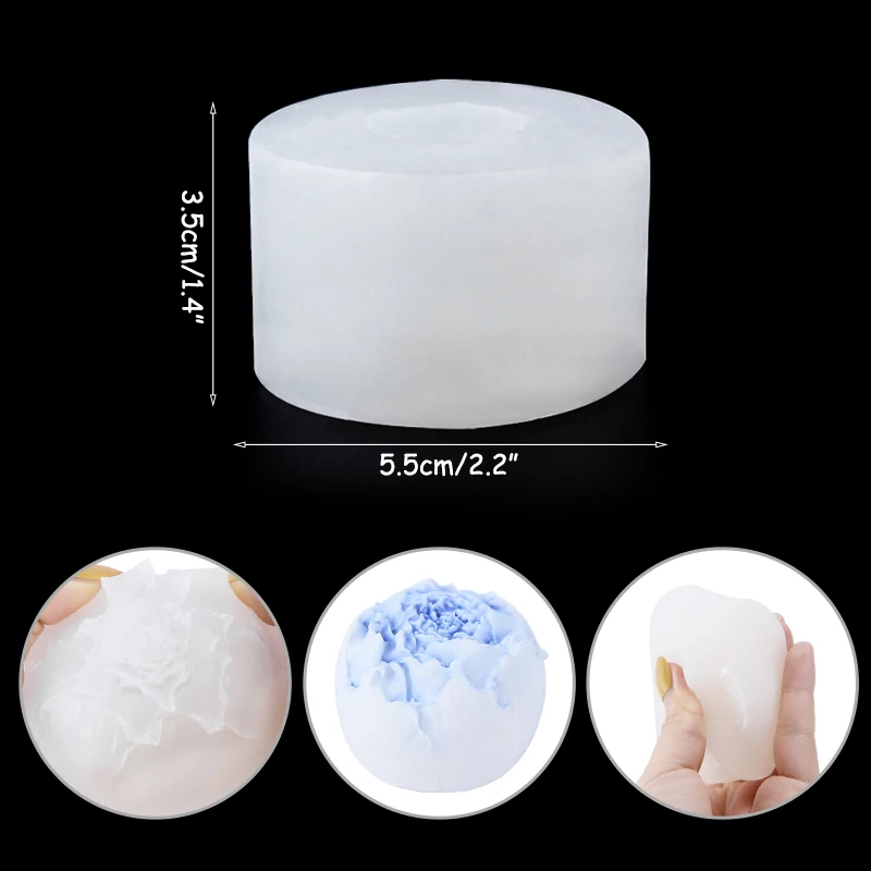 1 шт. форма для торта в форме розы DIY шоколадные помадные свечи восковые