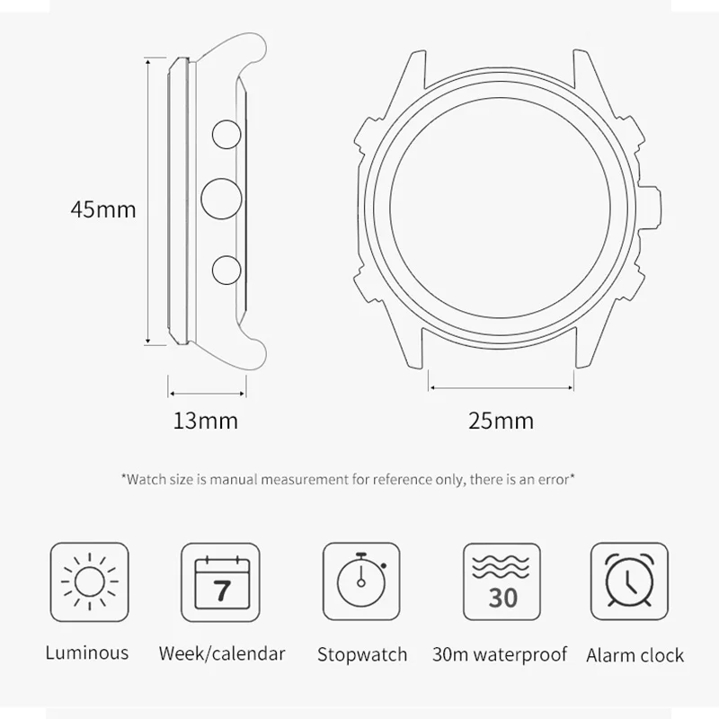 Мужские Роскошные Кварцевые часы с браслетом водонепроницаемость 30 м светящиеся