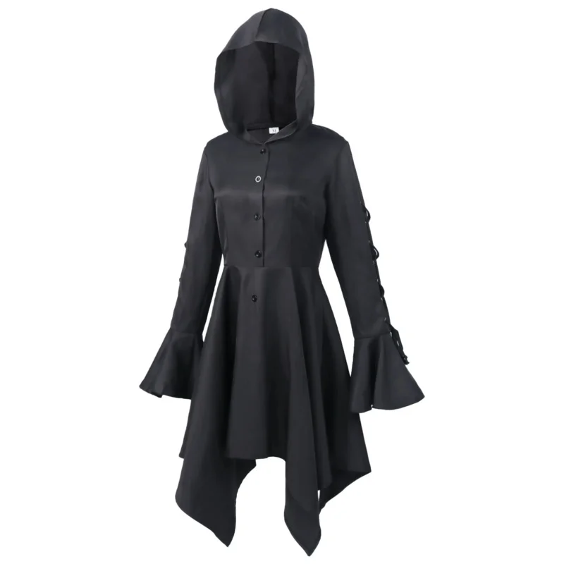 Женское винтажное пальто в стиле стимпанк куртка стим-панк готическая юбка с