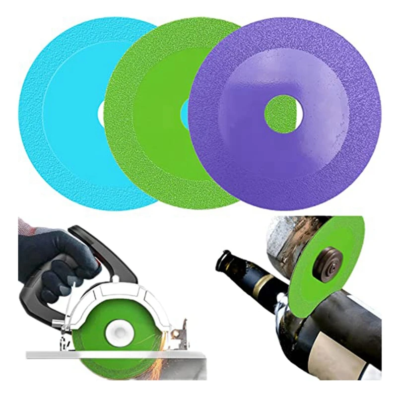 

GTBL Glass Cutting Disc, Saw Blade Wheel Glass Ceramic Cutting For Angle Grinder,4Inch Ultra-Thin Diamond Saw Blade Wheel
