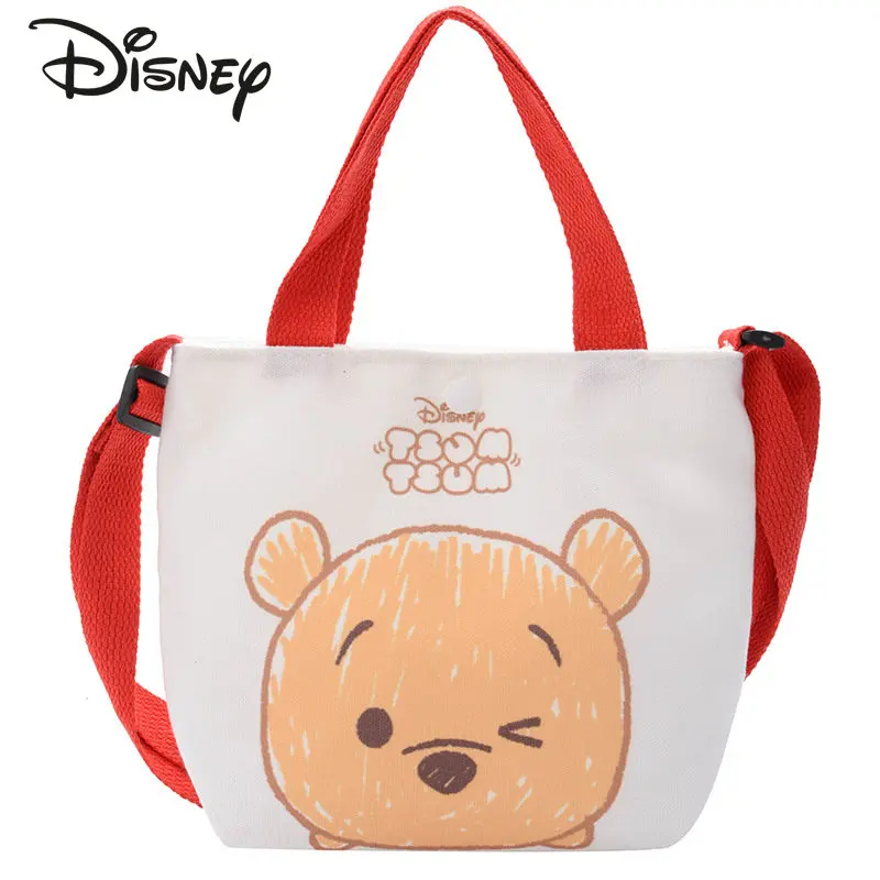 Disney Children's Canvas Bag Multi-function Children's Messenger Bag Cartoon Cute Adjustable Shoulder Strap Girl Zero Purse