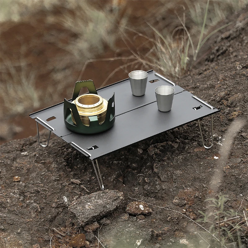 

Outdoor Aluminum Alloy Camping Folding Table Portable Mini Table Barbecue Coffee Table Super Light Multi-Purpose Camping Table