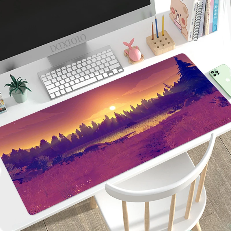 

Deep Forest Firewatch Mouse Pad Gaming XL Large Computer Mousepad XXL keyboard pad Natural Rubber Office Soft PC Table Mat