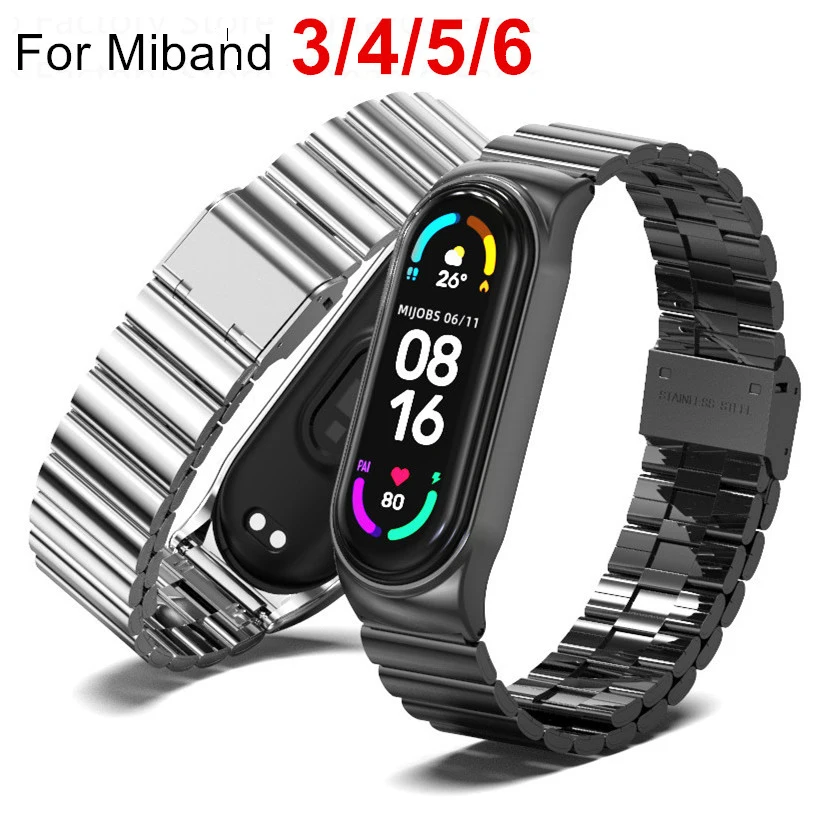 

Браслет из нержавеющей стали для Mi Band 6 5 4 3