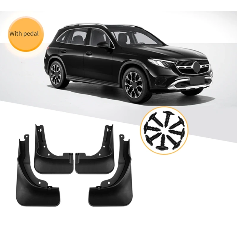 

Car Mudflapor For Mercedes Benz GLC With Pedal 2023+ Fender Mud Guard Flap Splash Flaps Mudguards Accessories