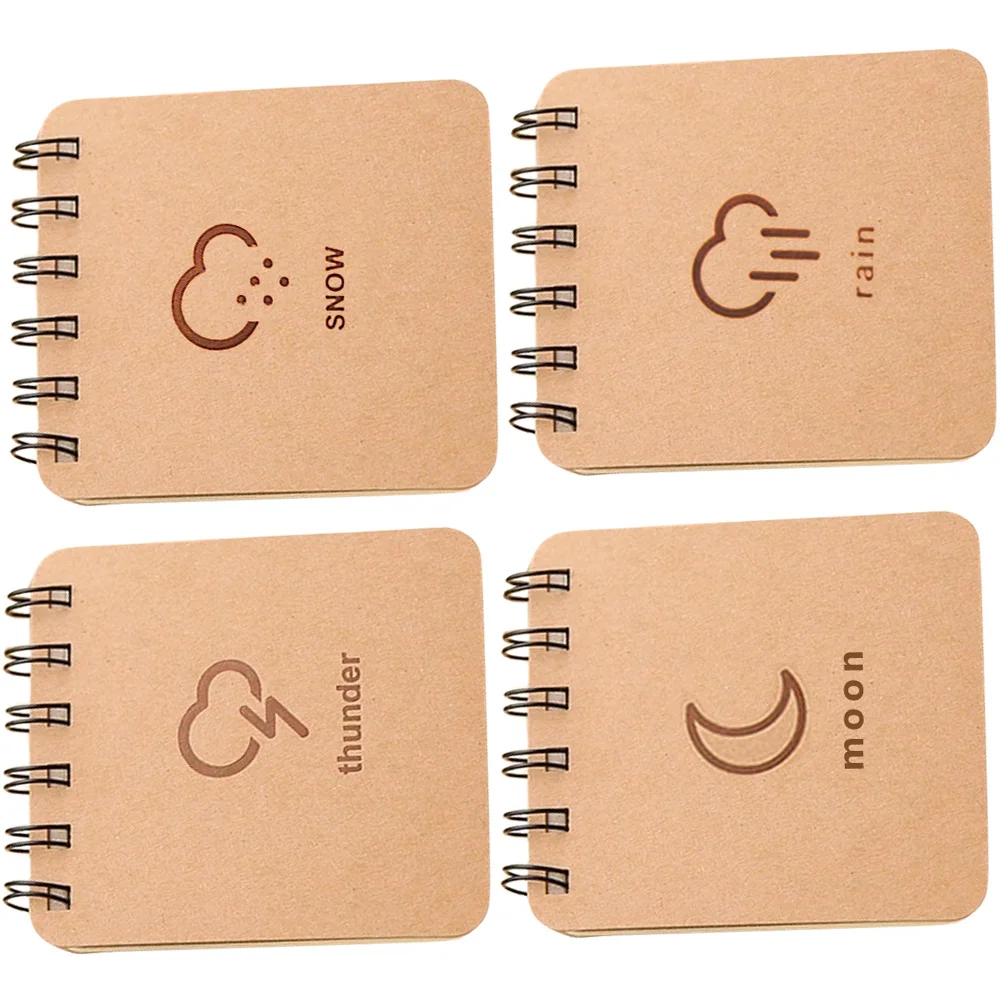 4 шт. мини-блокнот офисные блокноты зажимы для переплета бытовая бумага заметок