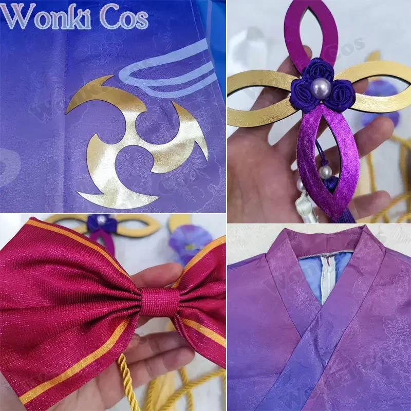 Raiden Ei Shougun Beelzebul Косплей Костюм Кимоно полный комплект костюмы удар Райден Макото