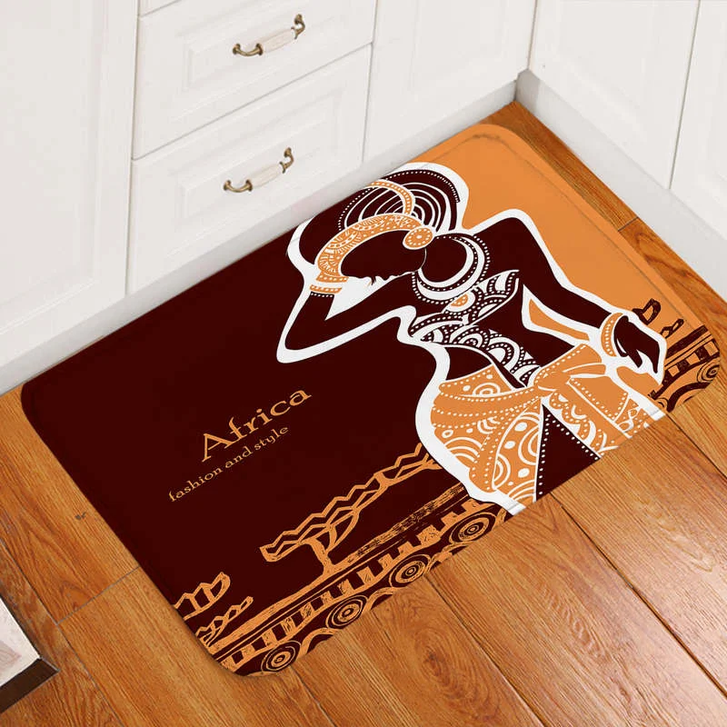 

Africa Lady Door MatDoor Mat Carpet Floor Mat Foot Mat Non-slip Corridor Kitchen Bedroom Balcony Bathroom