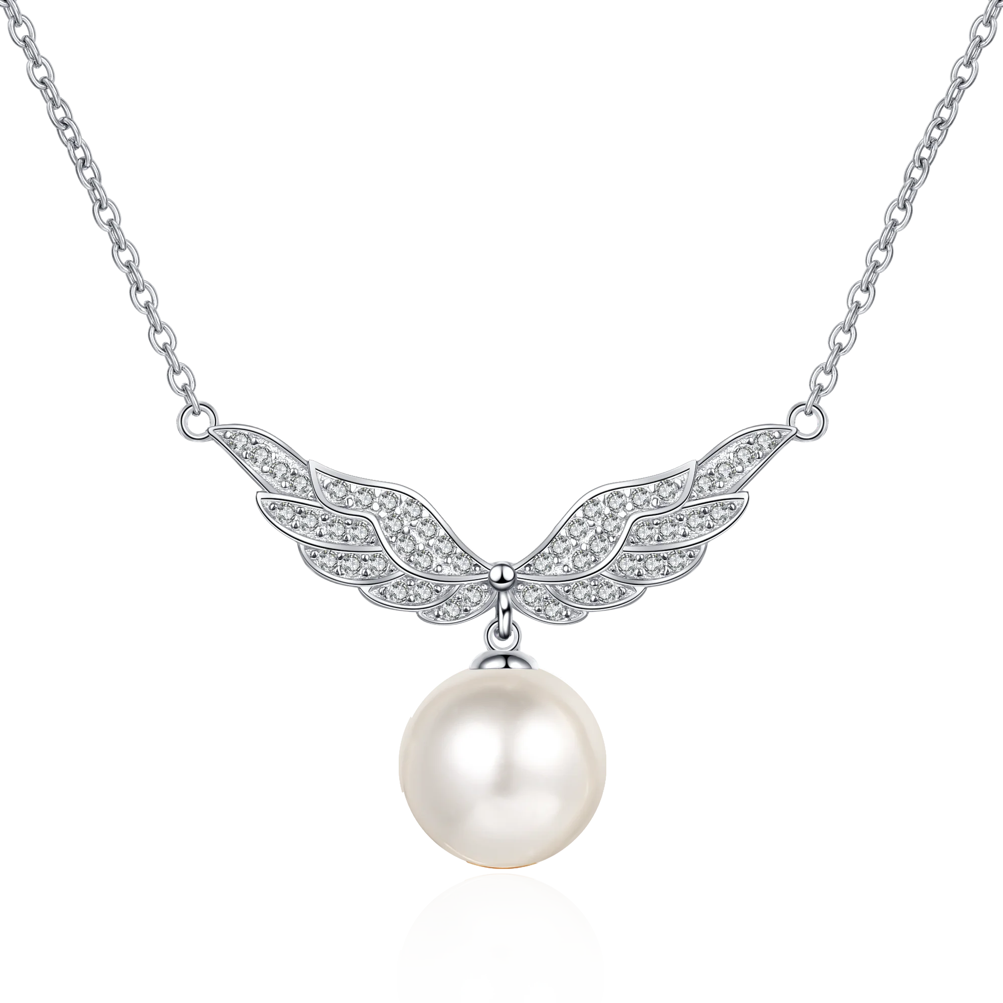 

Женское Ожерелье с пресноводным культивированным жемчугом 10-11 мм, кулон из серебра 100% пробы с муассанитом 0,75 карата, ювелирные украшения дл...