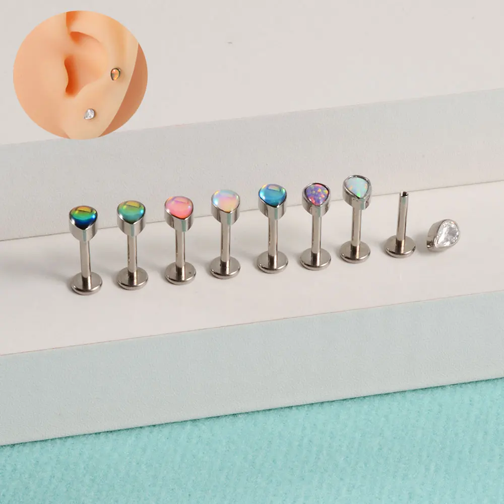 

Guemcal 1 шт. G23 титановая T-образная внутренняя нить прямой стержень уха кость ногтей ювелирные изделия пирсинг для женщин мужчин шпильки для гу...