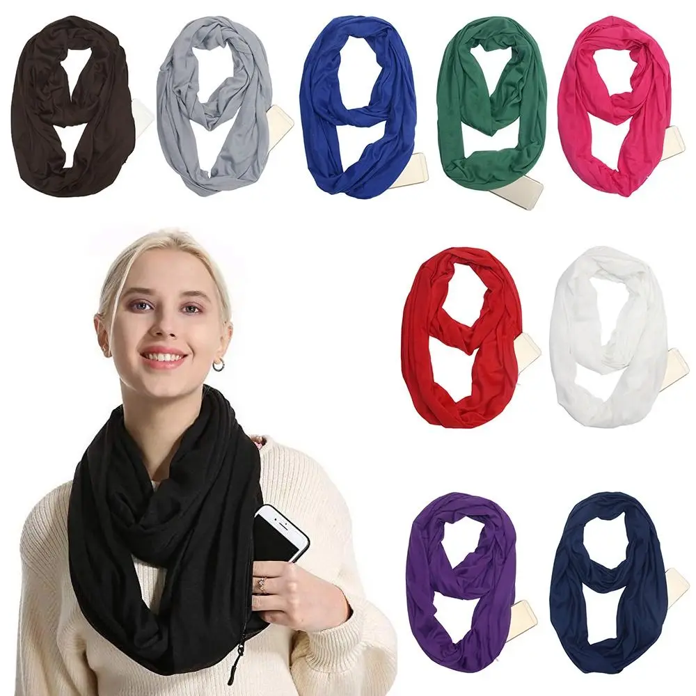 

Термоплаток, нагрудник, шейный платок, бесконечный шарф, скрытый карман на молнии, круглые шарфы-петли, шарфы