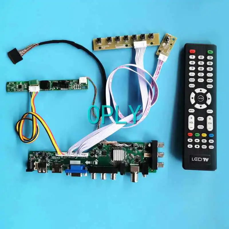 

DVB Digital LCD Controller Board Fit LP154WE3-TLA1/TLA2/TLB1/TLB2 VGA HDMI-Compatible AV RF USB 1680*1050 Kit 15.4" 40 Pin LVDS
