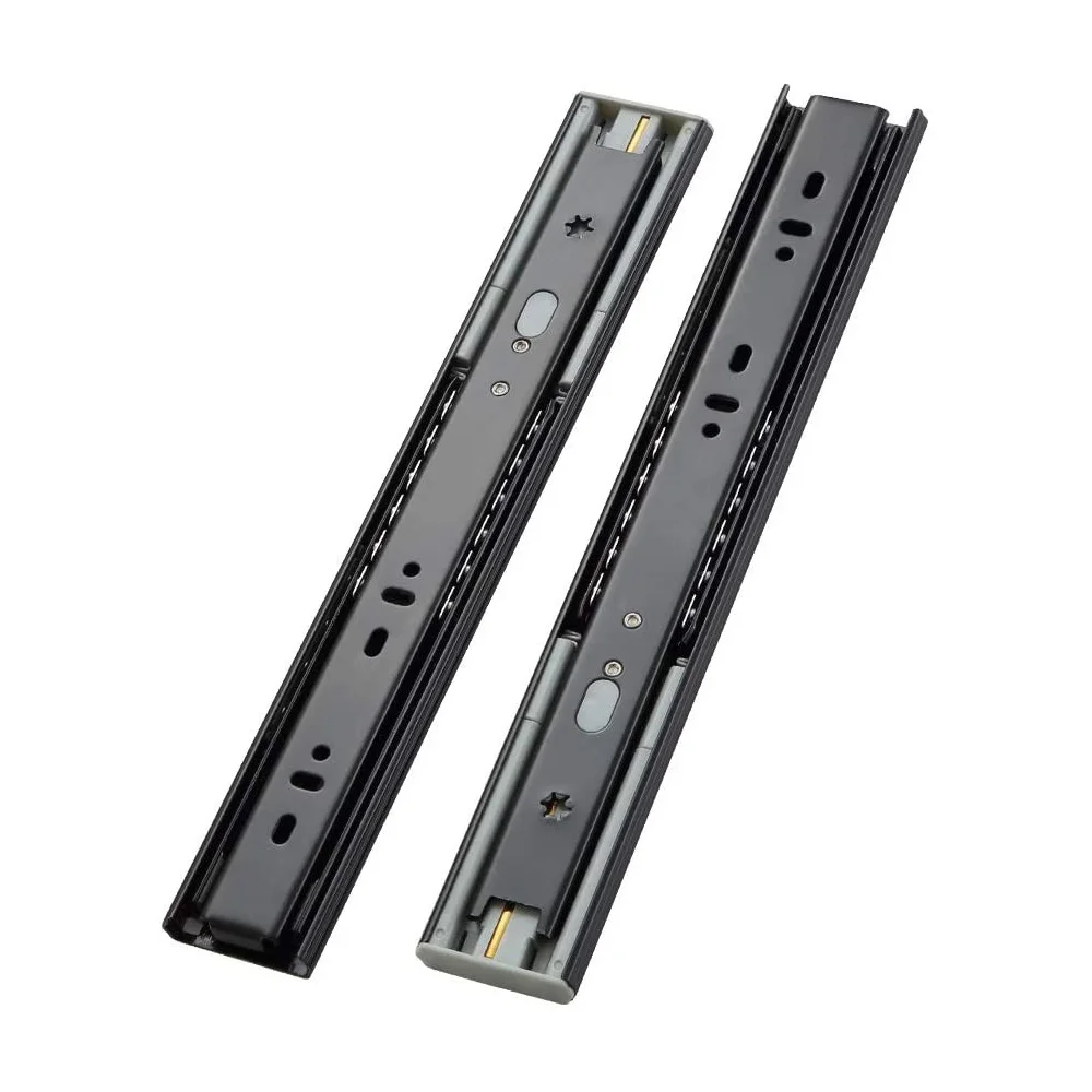 

45mm 1Pair Drawer Slides Soft Close Full Extension Drawer Slides Furniture Cabinet Drawers Heavy Duty 100 Lb Load Sliding Track