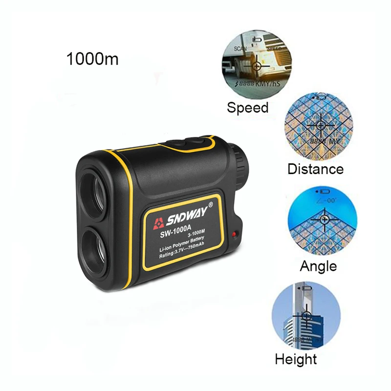 

Multi Distance Measurement SNDWAY 1000M Laser Distance Meter Telescope Rangefinder