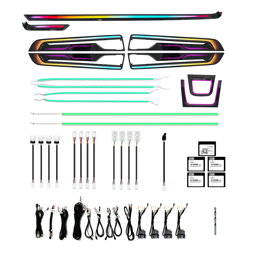 Обновление iCarsin Symphony светодиодное освещение интерьера автомобиля для Porsche Cayenne 2023