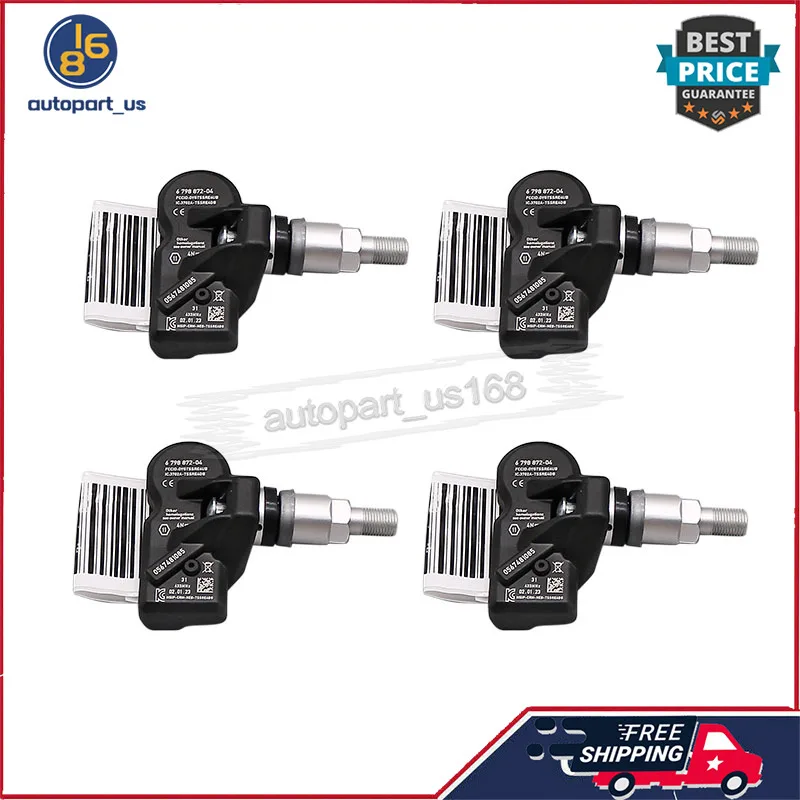 

4 шт. 6798872 433 МГц TPMS датчик давления в шинах для BMW 320i 328i 428i 528i 650i 750i Alpina B6 M6 X4 Z4 Mini Cooper