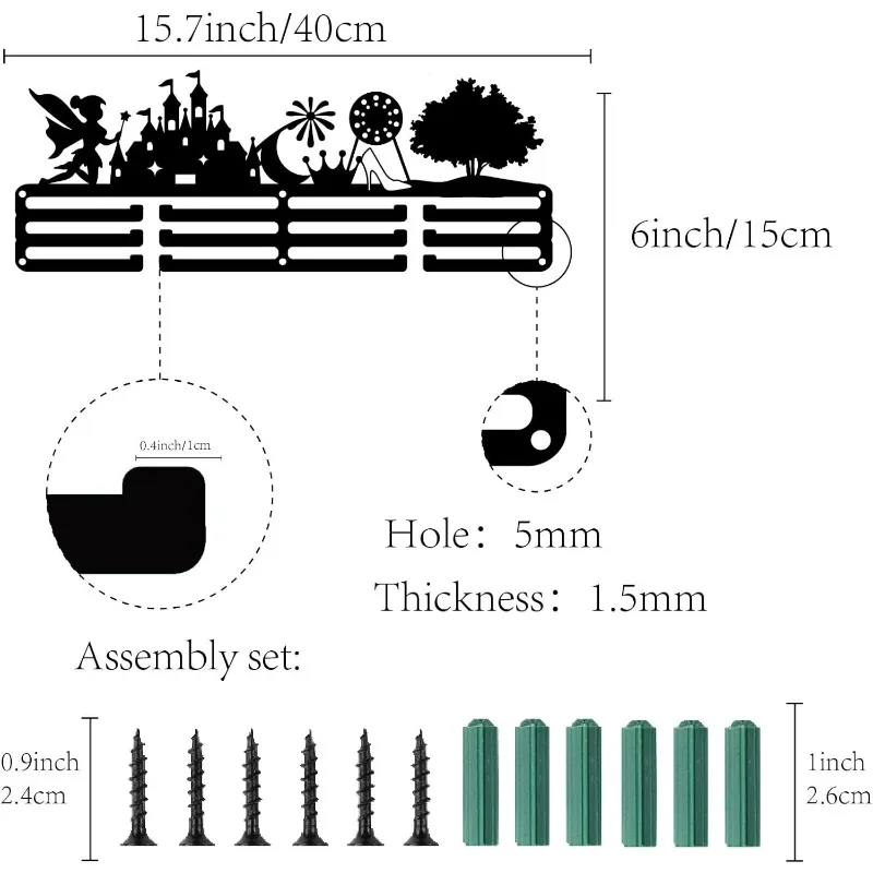 1 шт. вешалка для медали в стиле сказочного мира